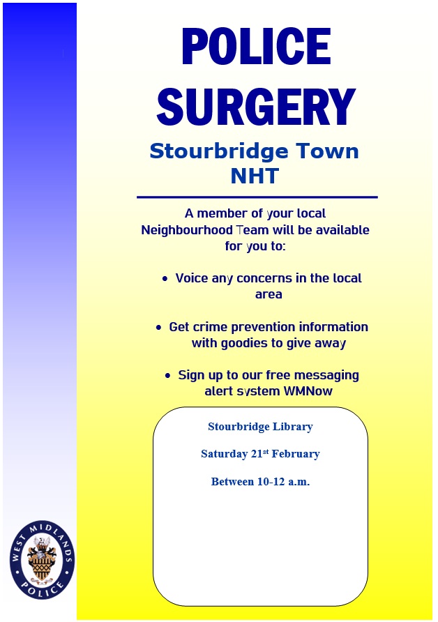 Stourbridge Library - February Police Surgery